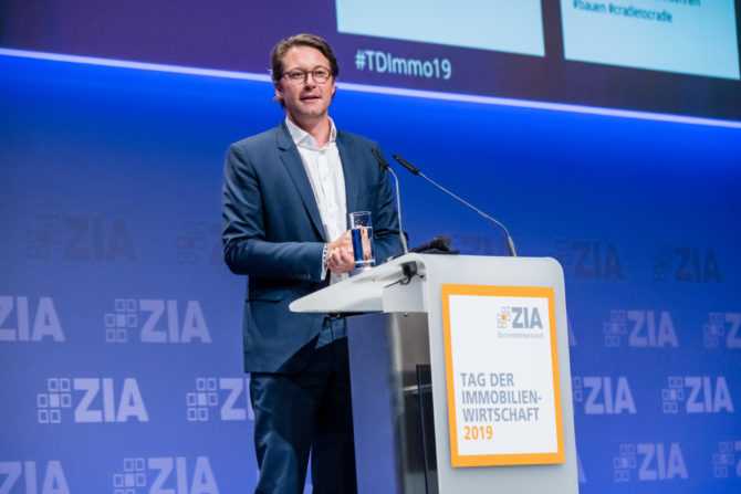 Andreas Scheuer auf dem Tag der Immobilienwirtschaft 2019