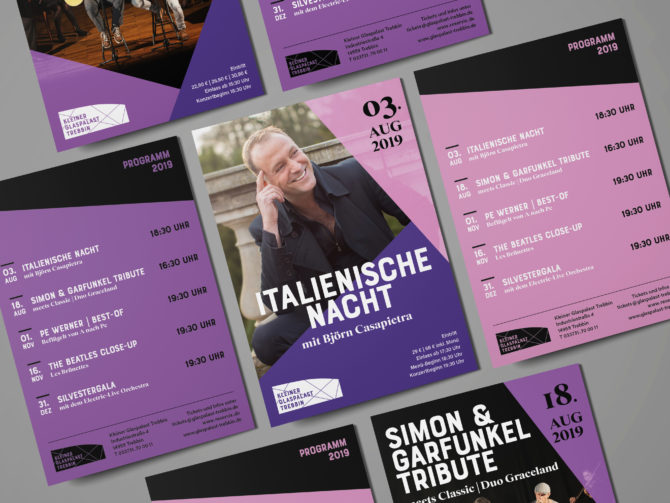 Flyer des Kleinen Glaspalasts Trebbin